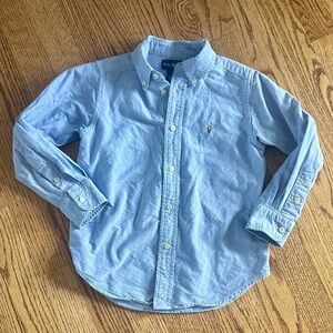 Ralph Lauren Little Boys' Light Blue Button-Down Oxford Shirt